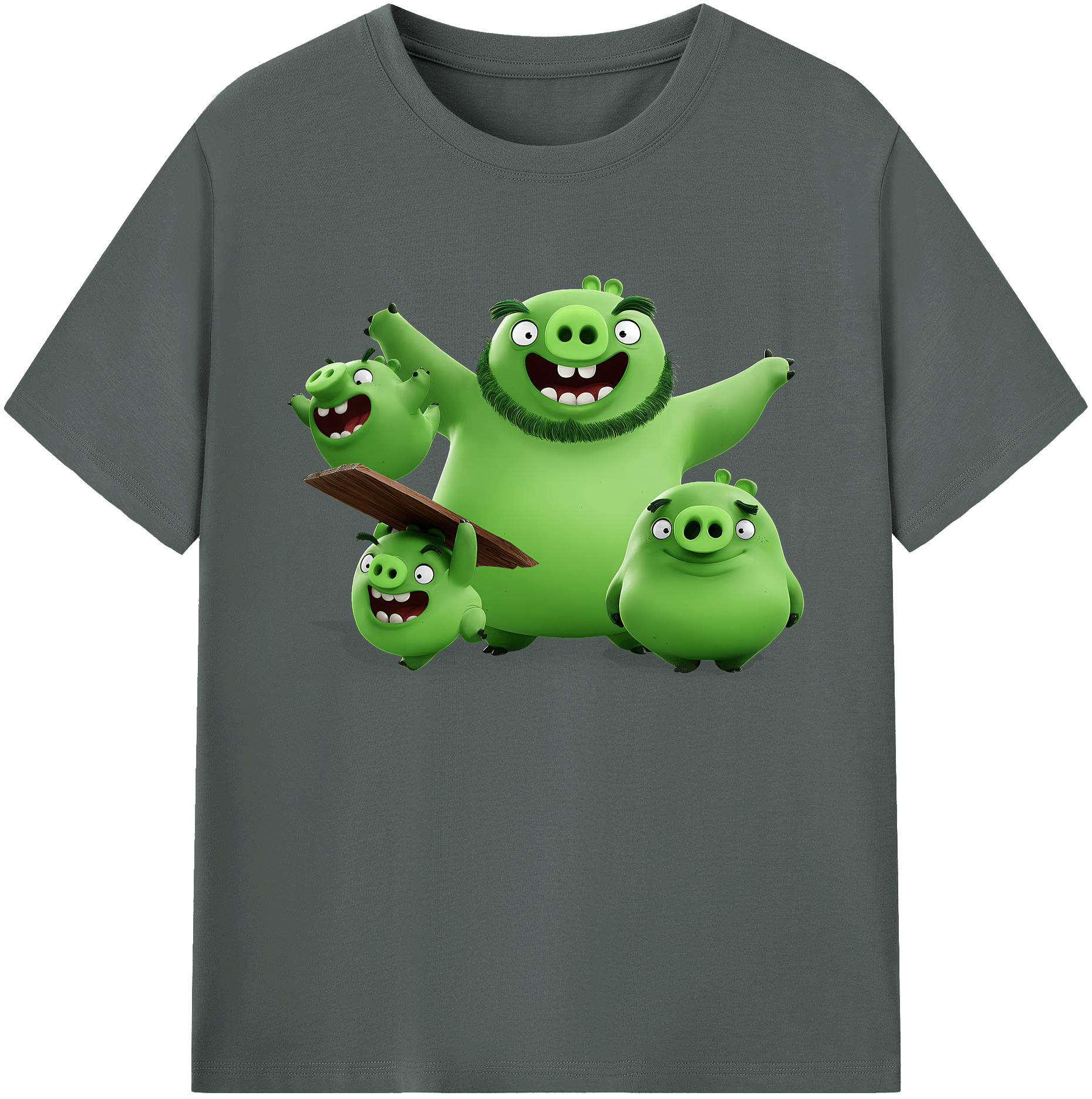 （画像用） Angry Birds アングリーバード 綿100％ メンズ半袖Tシャツ｜肌触りやわらか＆通気性